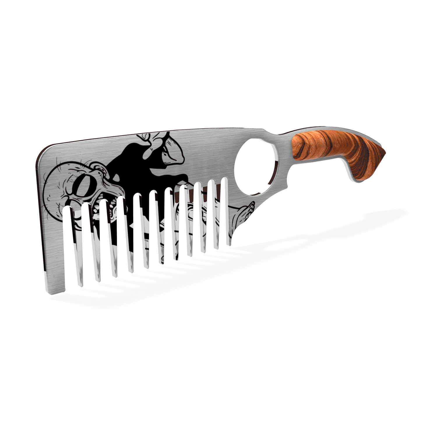 Perpetual Essence Zombie Beard Comb - Unique Style for Fearless Grooming