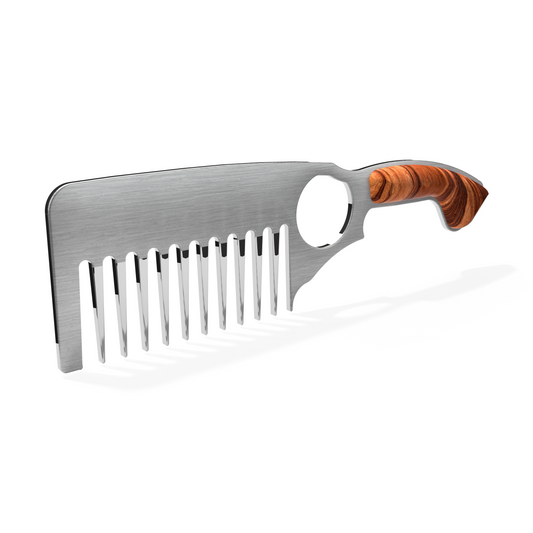 Perpetual Essence Tigerwood Beard Comb - Strength & Unique Style