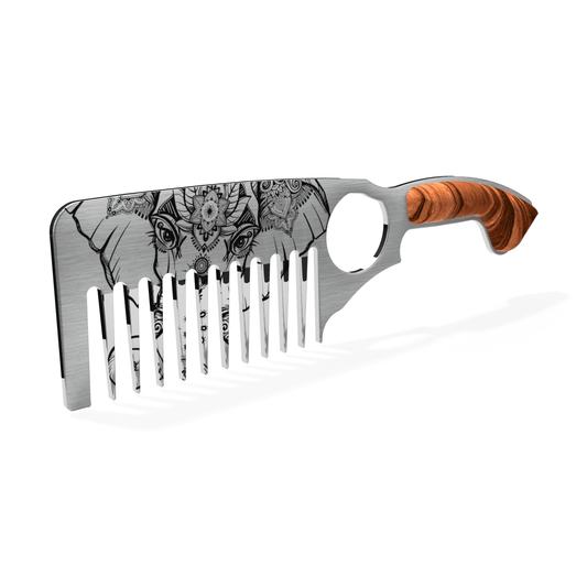 Perpetual Essence Elephant Beard Comb - Strength & Good Luck