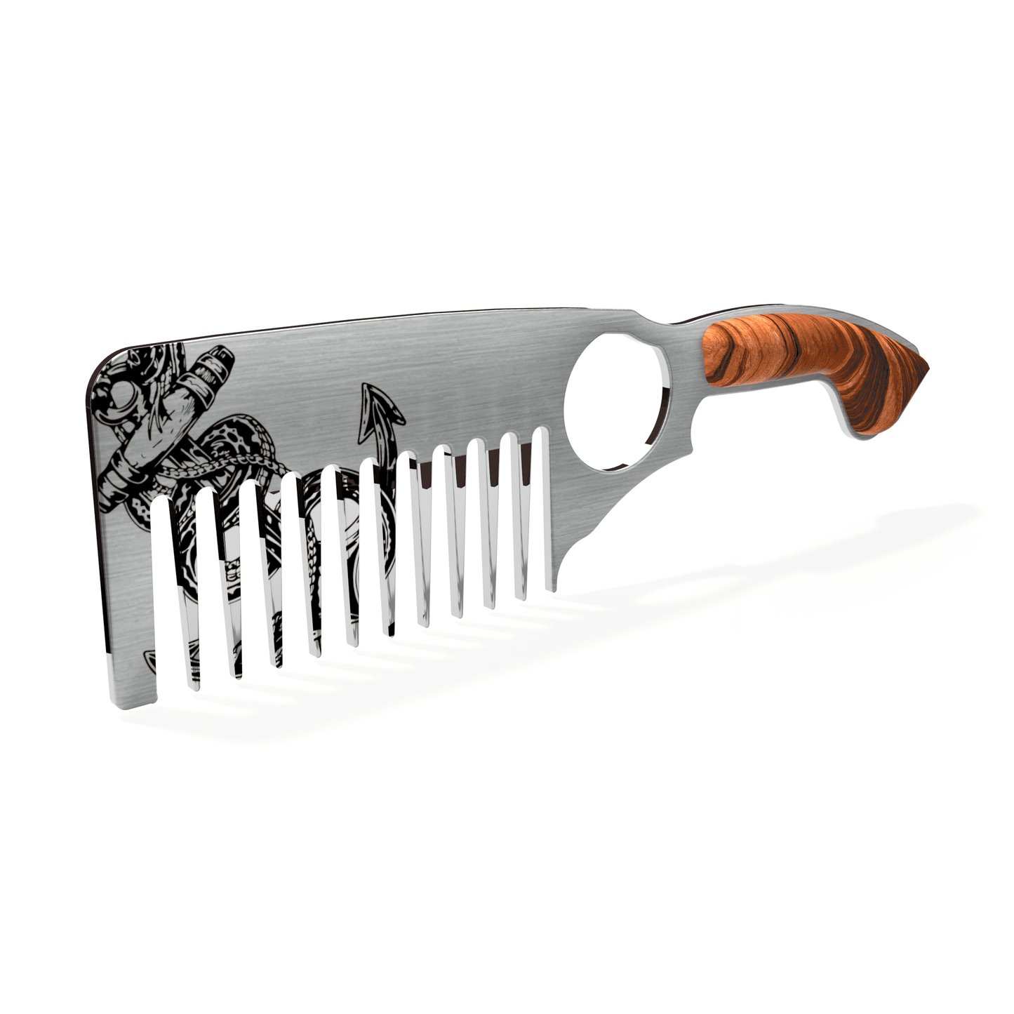 Perpetual Essence Anchor Comb - Strong & Stylish Beard Grooming