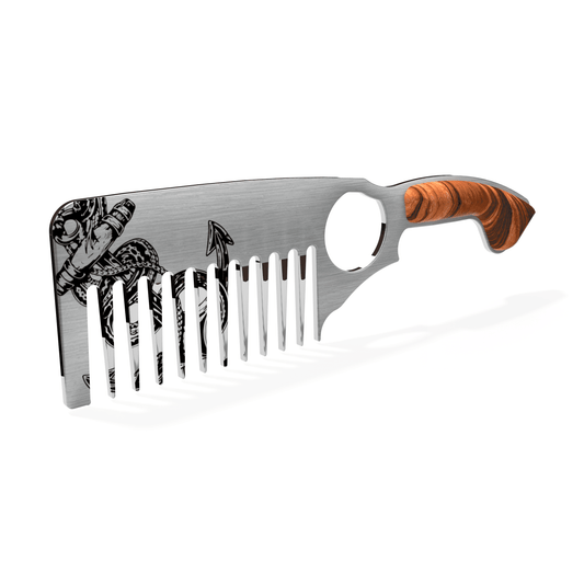Perpetual Essence Anchor Comb - Strong & Stylish Beard Grooming